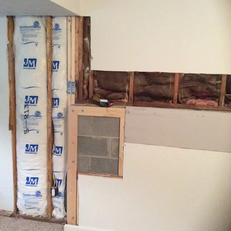 Wall insulation replacement during Odor Removal & Deodorization in Brattleboro